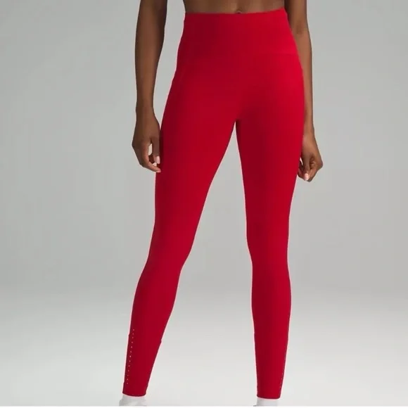 Lululemon Swift Speed High-Rise Tight 28" in Dark Red Size 0 - Picture 2 of 16